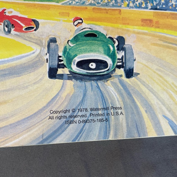 Vintage 1978 Super Book Of Racing Cars By Michael Shulan Soft Cover Illustrated - Picture 4 of 10